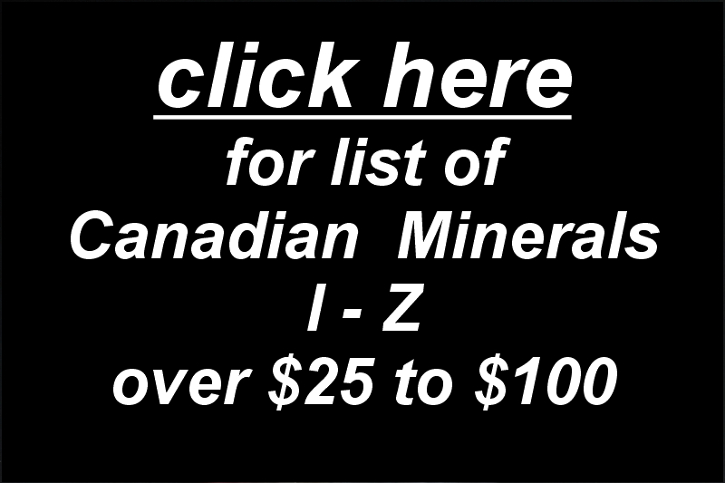 Canada, I-Z, over $25 to $100